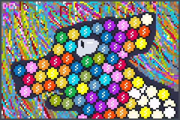 Skittle Wolf[[  Pixel Art