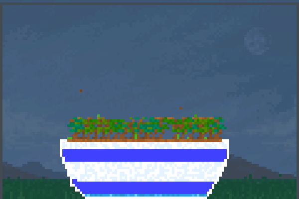 a pot of bonsai Pixel Art