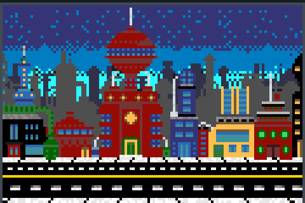 Awesome City!!! Pixel Art