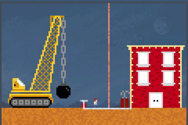 BuildingDestroy Pixel Art