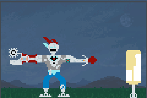 super robot x1 Pixel Art