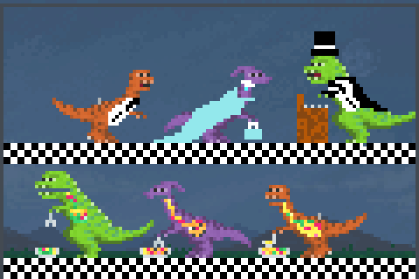 DINO DINER! =D Pixel Art