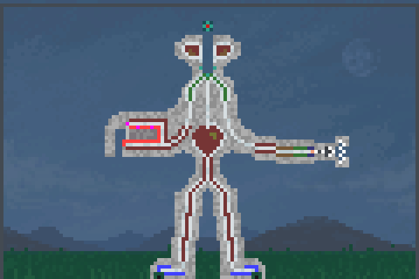 robot 666 Pixel Art