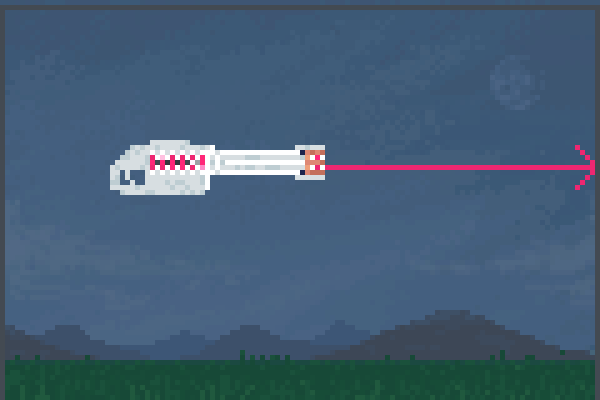 Lazer Minigun. Pixel Art