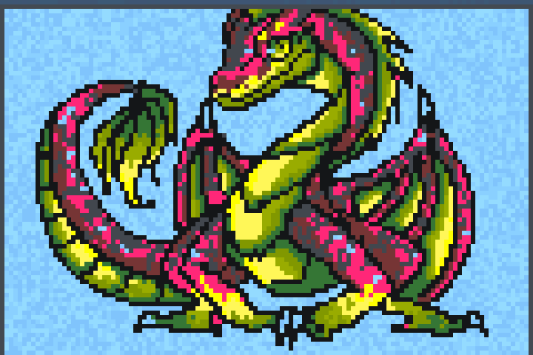 toxic dragon .! Pixel Art