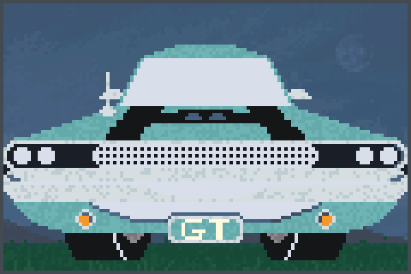  my ford gt 6 Pixel Art