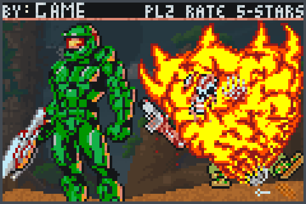 MasterchiefFrag Pixel Art