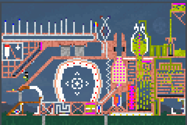 particle portal Pixel Art