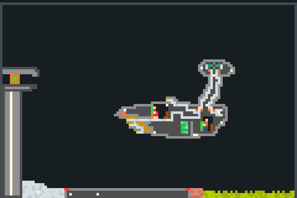 OMG Spaceship Pixel Art