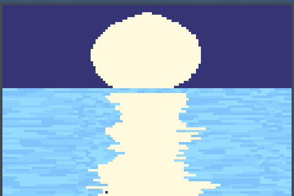 ein mond Pixel Art