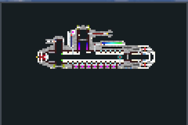 tiger 72 ship Pixel Art