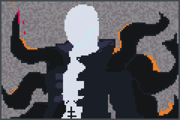 slenderman crzy Pixel Art