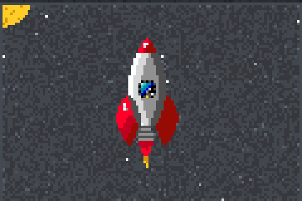 pixel rocket Pixel Art