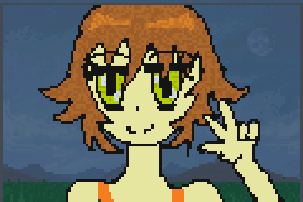 Anime Girl> Me Pixel Art