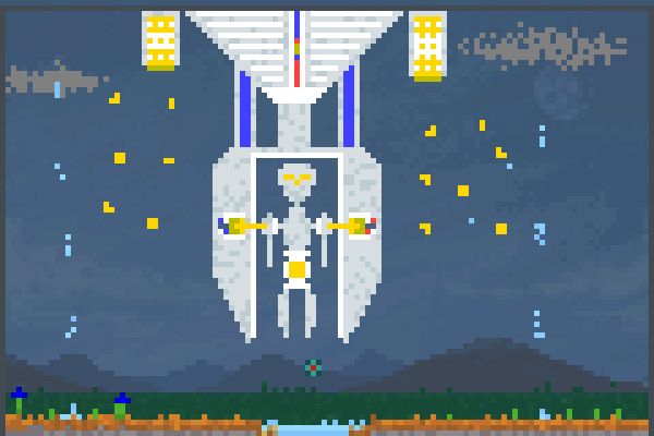 the alien robot Pixel Art