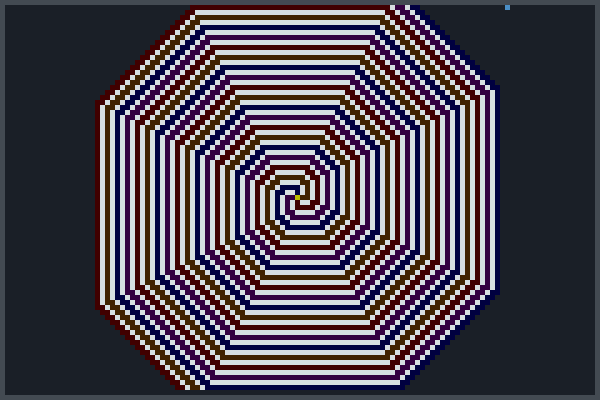 Random Spiral Pixel Art