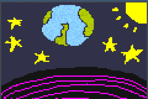 Black hole ByMM Pixel Art