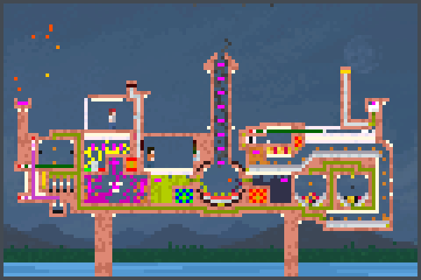 Grande usine . Pixel Art