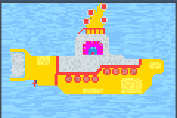 Y. Submarine Pixel Art