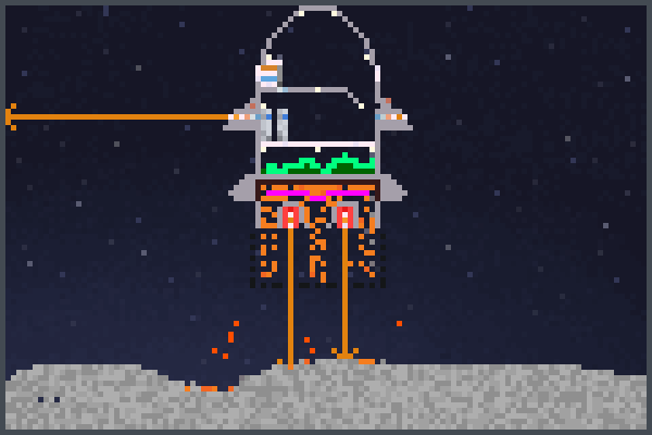 The CometShip Pixel Art