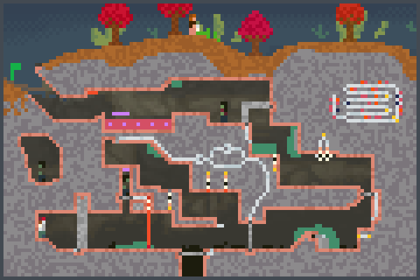 the shadow cave Pixel Art