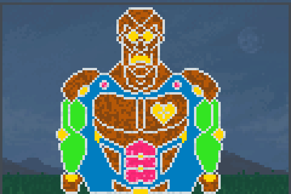 colle robot Pixel Art