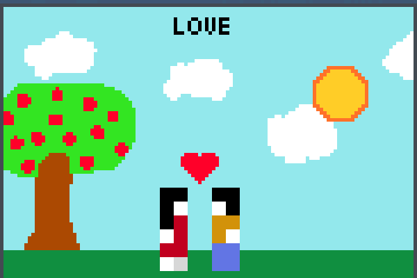 falling in love Pixel Art