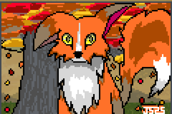 Its a wolf rp7 Pixel Art