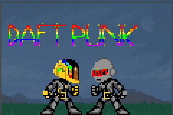 Daft Punk1 Pixel Art