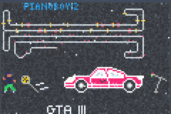 GTA songs Pixel Art