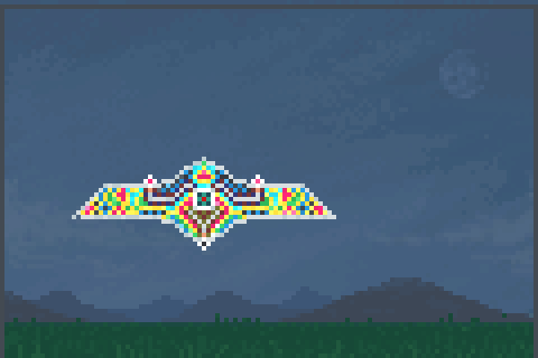 Rocket ship. Pixel Art