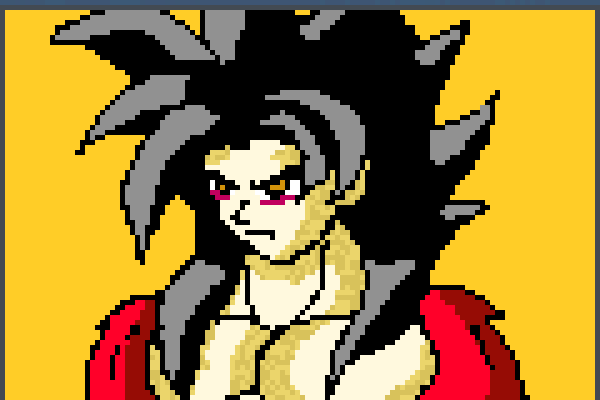 goku ssj 4 Pixel Art