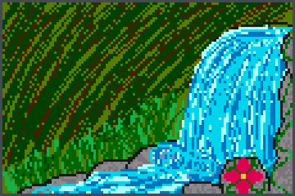 Waterfalls =)   Pixel Art