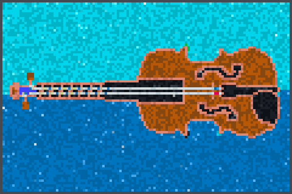 Violin muted Pixel Art