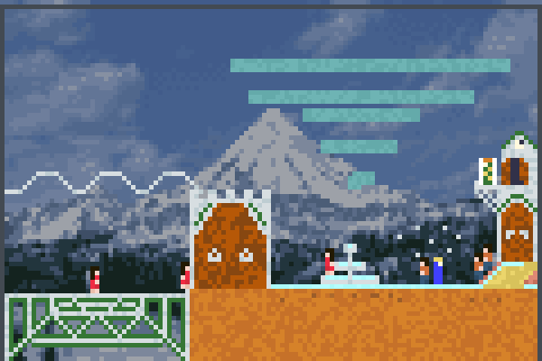 Frozen Scene Pixel Art