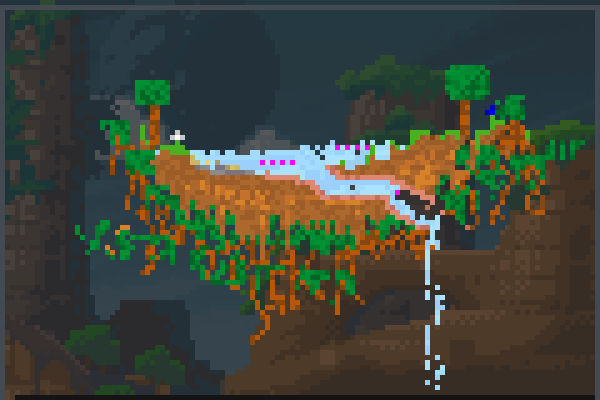 Floating Island Pixel Art