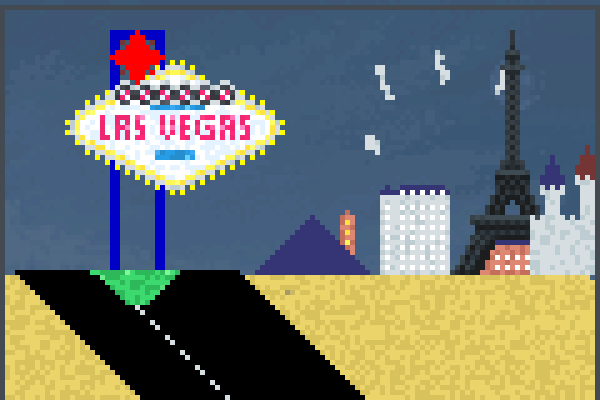 LAS VEGAS USA Pixel Art