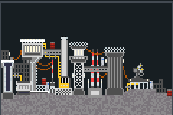 Industial City Pixel Art