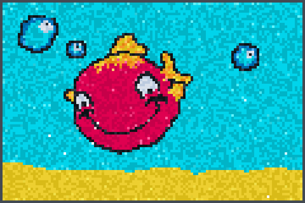 littel fish Pixel Art