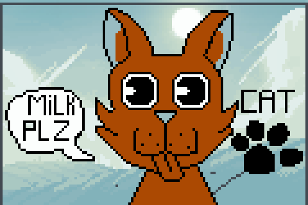 kitty cat>! Pixel Art