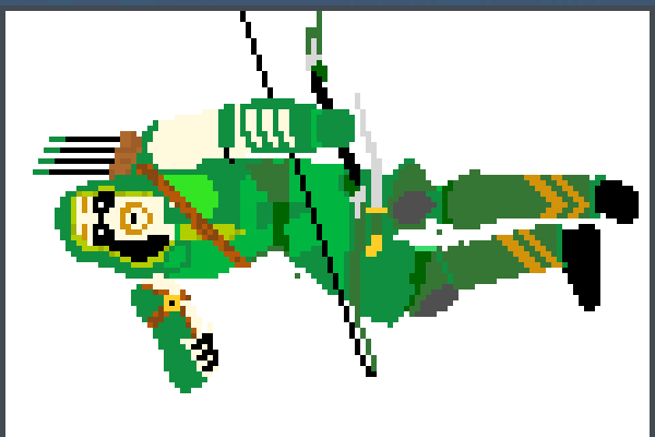 DC Green Arrow Pixel Art