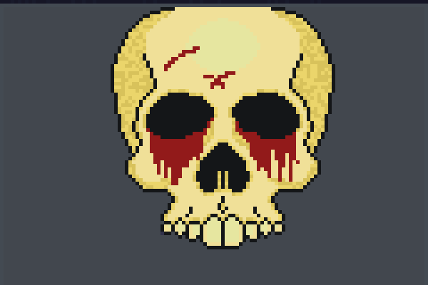 The BloodySkull Pixel Art