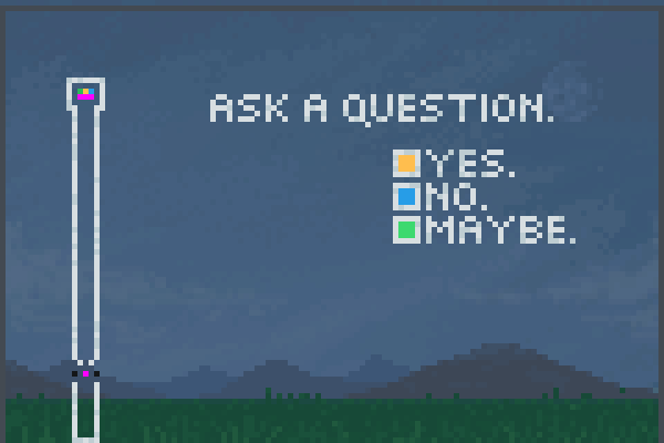 ask machine. Pixel Art