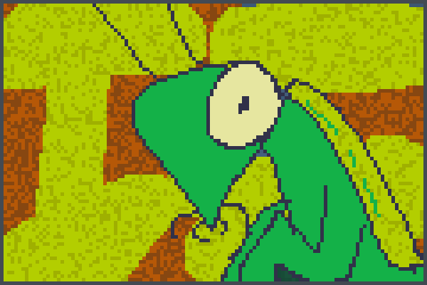 praying mantis Pixel Art
