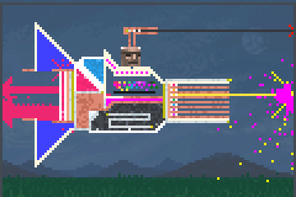 The Lazer Ship Pixel Art