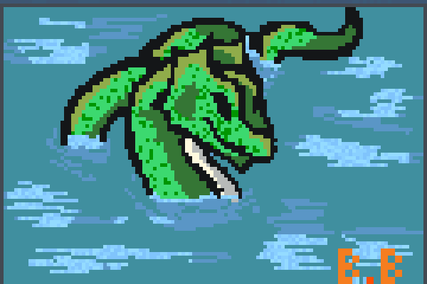 Sea iii monster Pixel Art