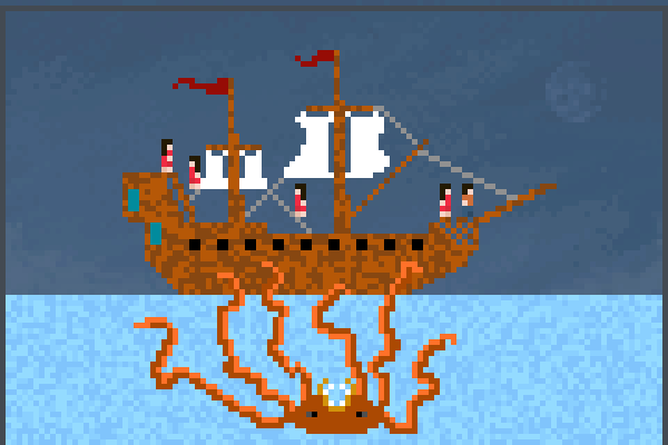 kraken attacks! Pixel Art