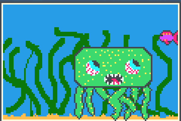 hungry squid Pixel Art