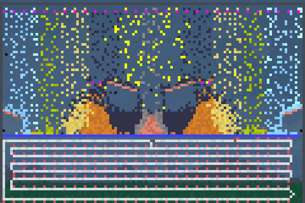 Cascade musique Pixel Art