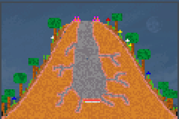 Volcano endless Pixel Art